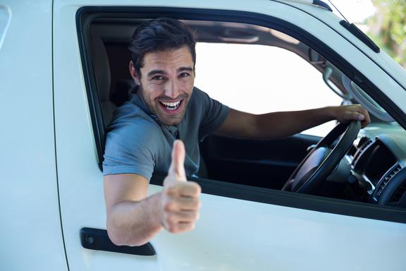 First Call Locksmith engineer in his van